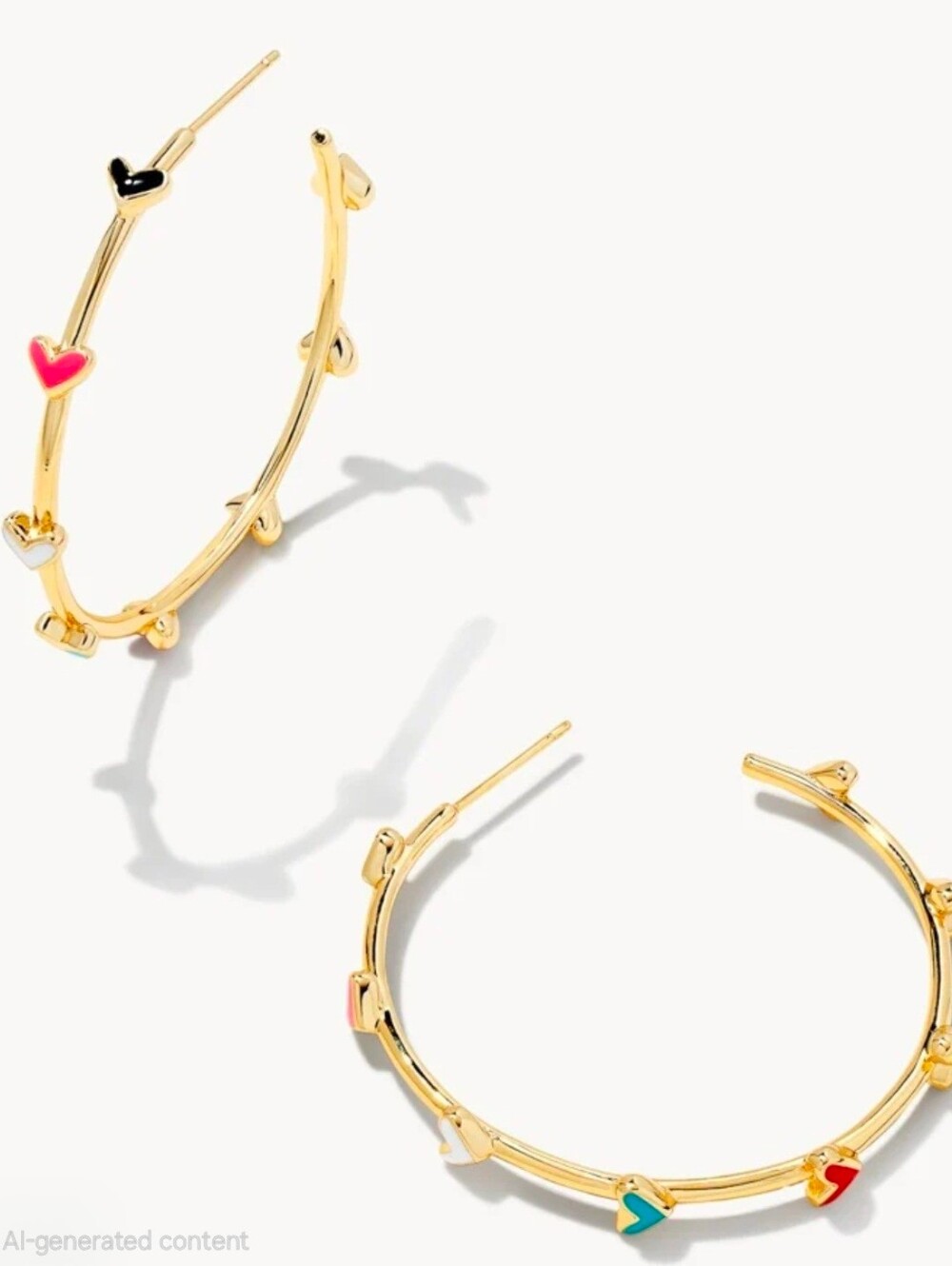 Kendra Scott Haven Heart Hoop Earrings